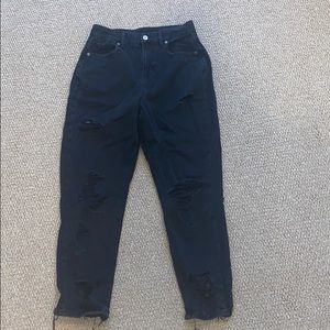 Black American Eagle Mom jeans
